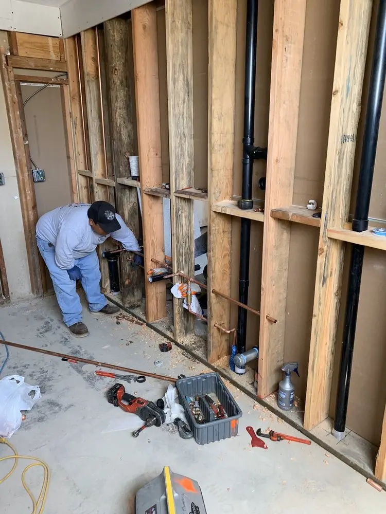 Commercial rough-in plumbing for Gas Line Repair in Millersburg